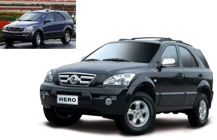 A última geração do Kia Sorento não tinha um visual muito atraente, mas isso não desanimou os chineses da Tianma, que fizeram do Hero uma cópia idêntica do SUV sul-coreano