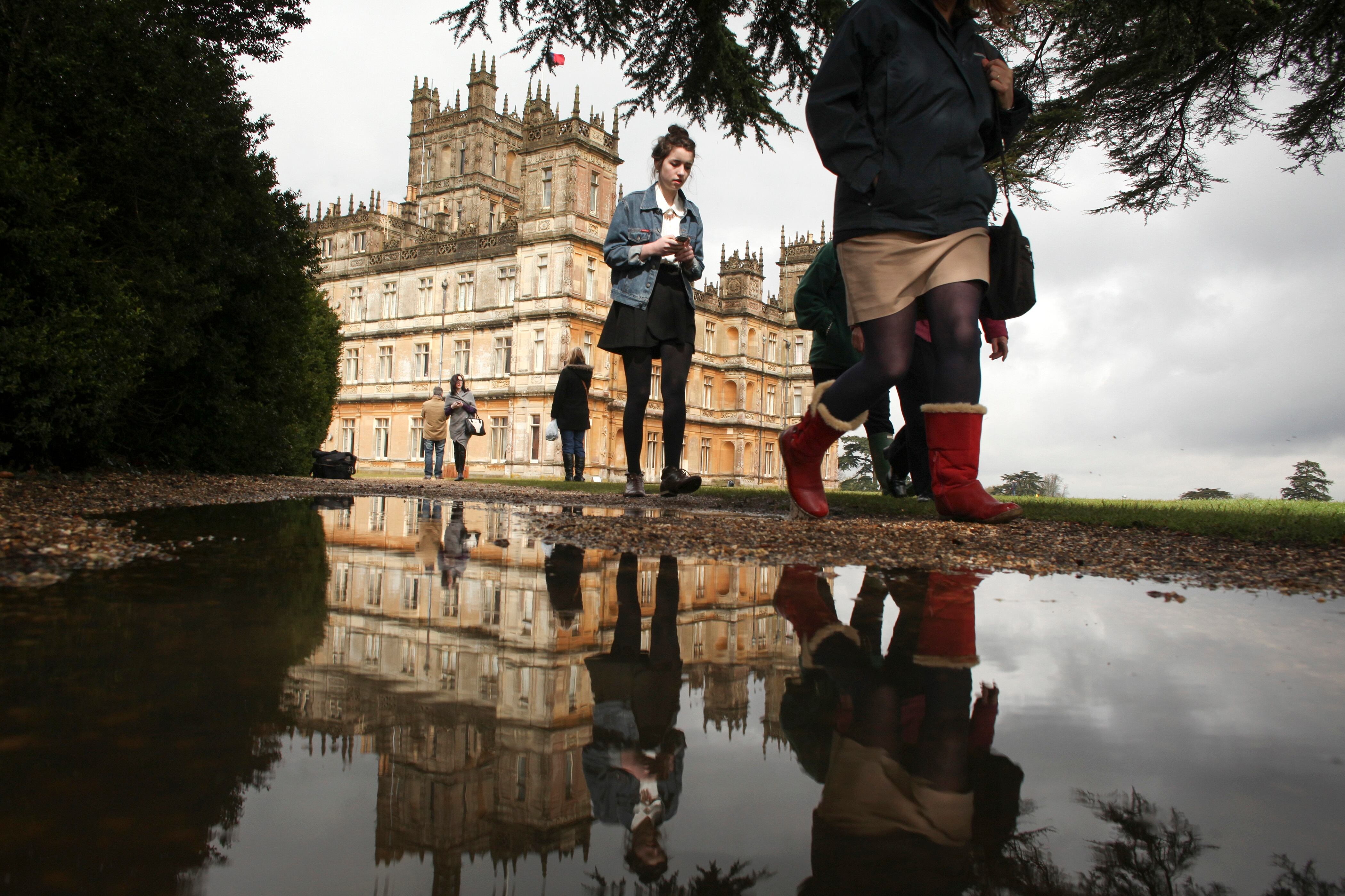 Highclere Castle, localizado em West Berkshire, na Inglaterra
