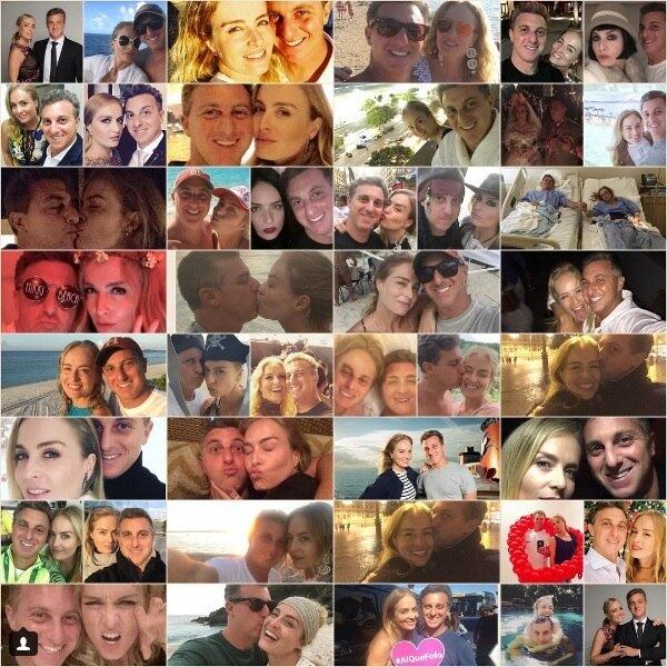 Luciano Huck declara seu amor a Angélica no Instagram