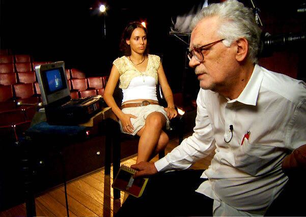 Coutinho nos bastidores de Jogo de Cena, de 2007