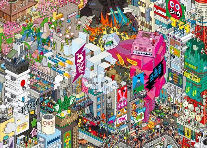 Enquanto isso, existem pessoas que são realmente aficionadas por esse tipo de trabalho. Para elas, o site mais conhecido do gênero é o eBoy, criado por três jovens na década de 90 que criavam as suas artes pixel por pixel