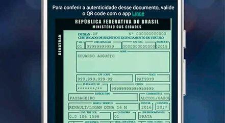 Documento poderá ser impresso em papel comum
