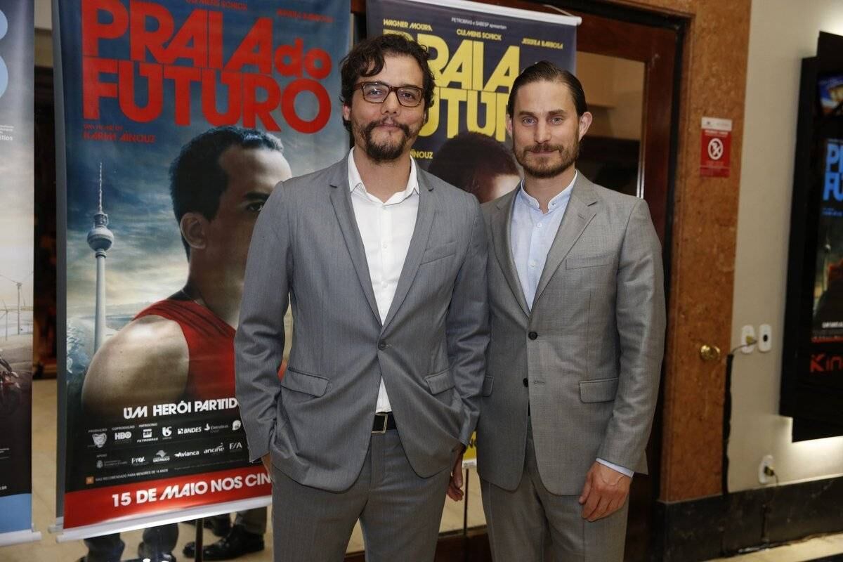 Wagner Moura esteve na pré-estreia