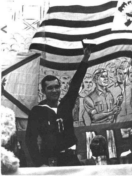 Cabo Anselmo durante a Revolta dos Marinheiros, em 1964