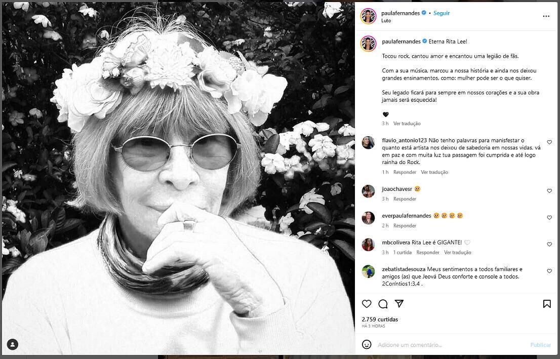 Paula Fernandes falou sobre influência de Rita Lee