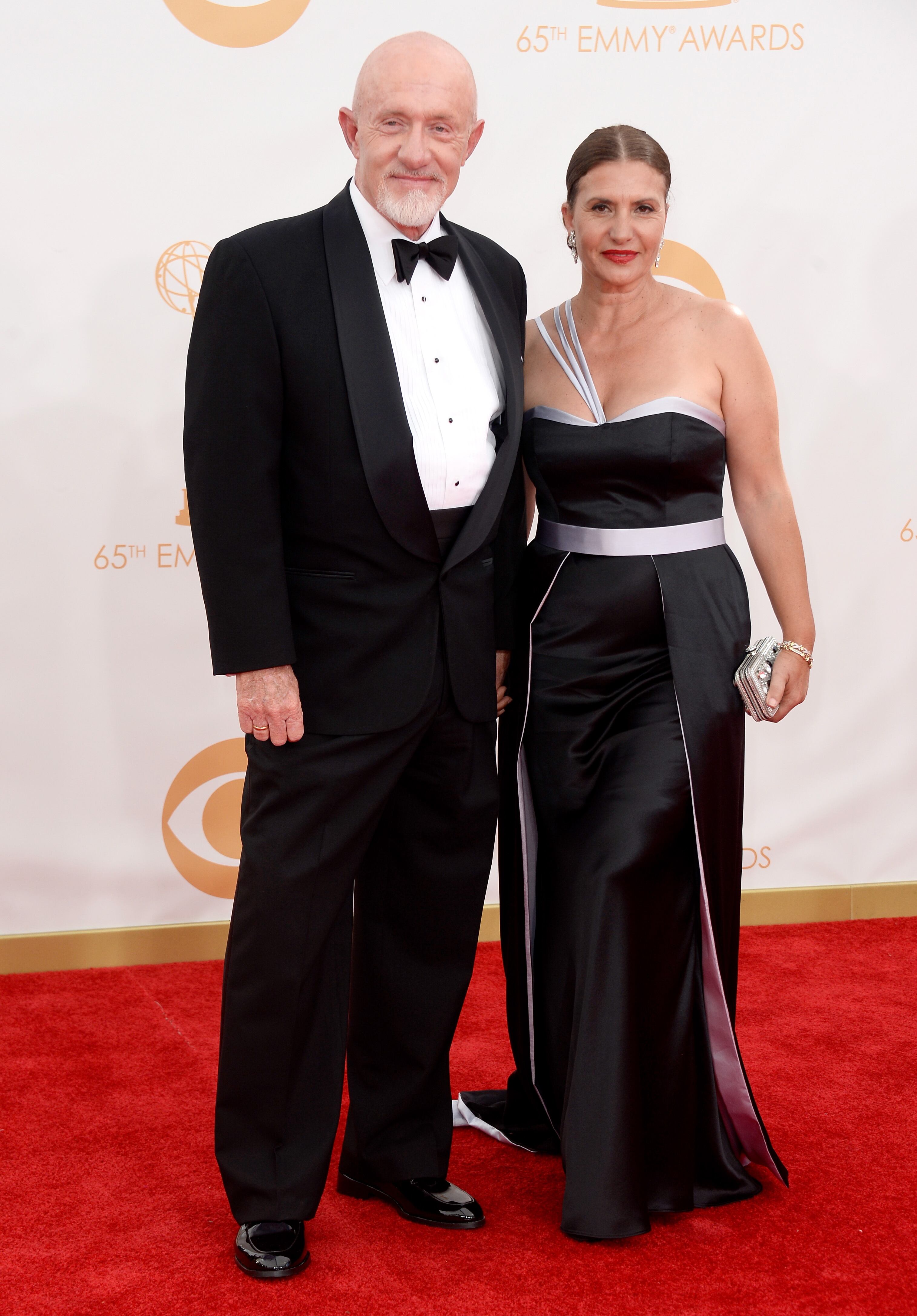 O ator americano Jonathan Banks, da série Breaking Bad, com a mulher Gennera