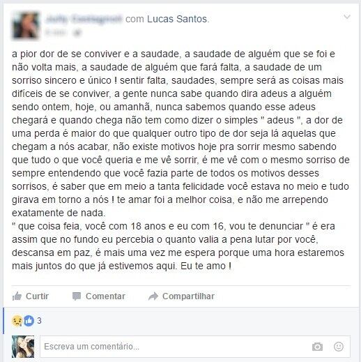 Amigos e companheiros de time estão de luto por Lucas Santos, jogador do sub-17 da Portuguesa