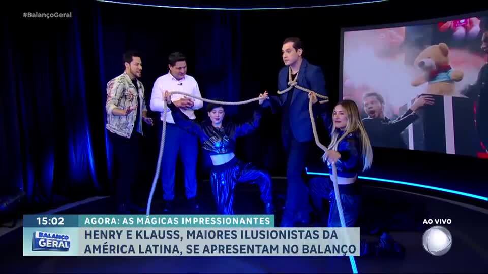 Maiores ilusionistas da América Latina fazem apresentação especial no Balanço Geral