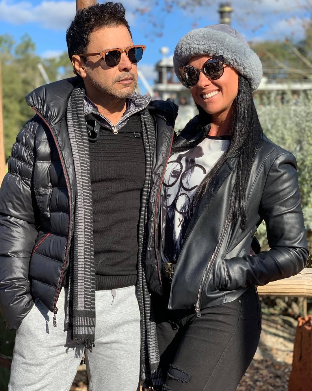 Zezé e a amada aproveitaram a estadia em Orlando para conhecer os parques da Disney