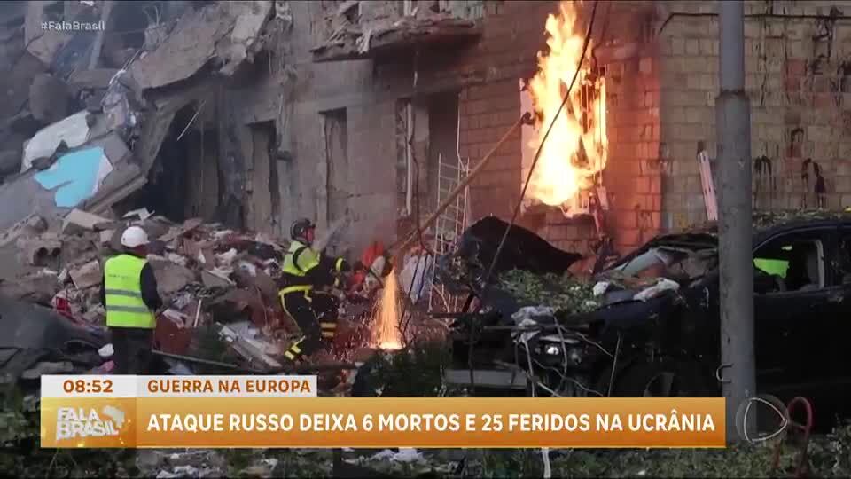 Novo ataque russo atinge prédio residencial e mata ao menos seis pessoas na Ucrânia