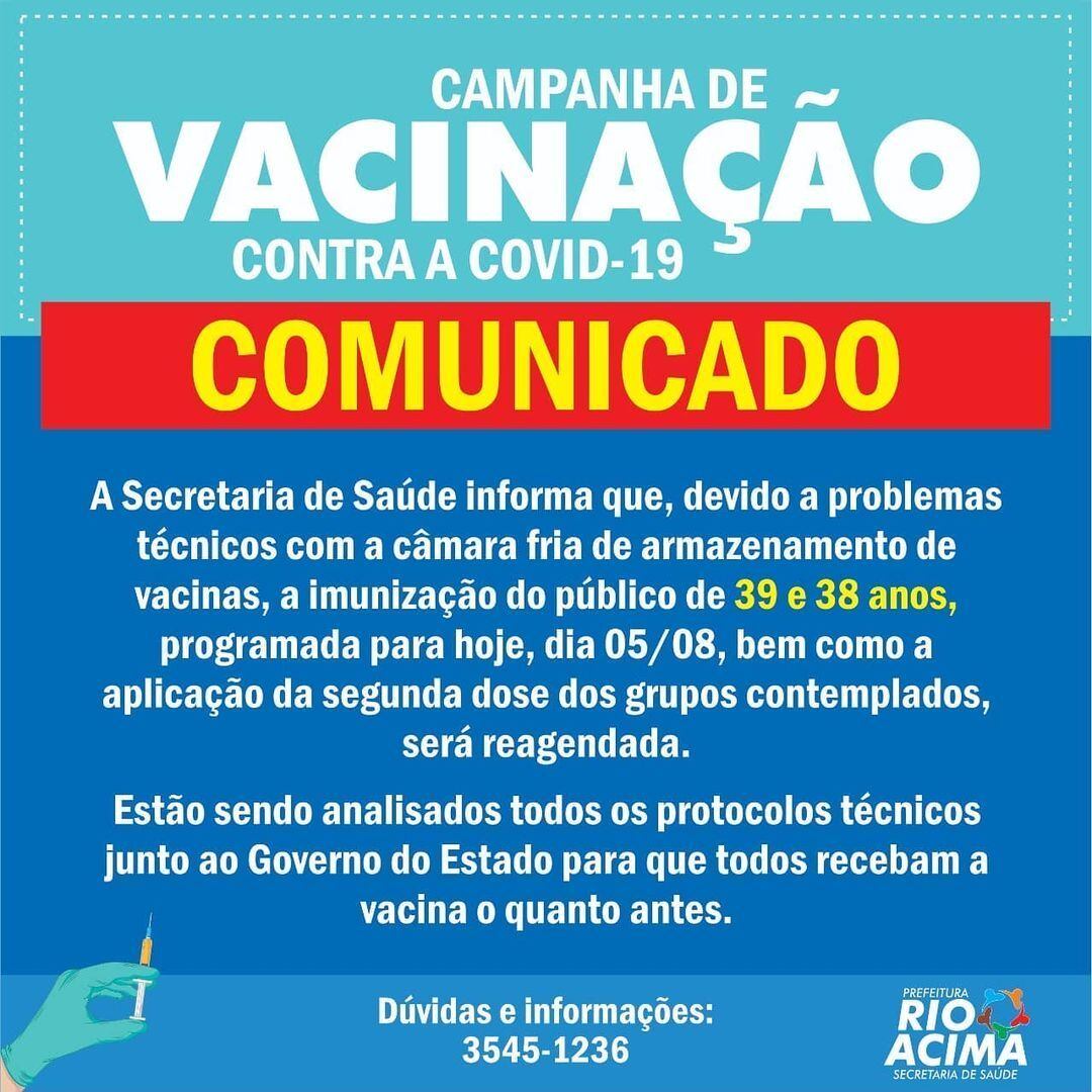 Prefeitura divulgou nas redes sociais