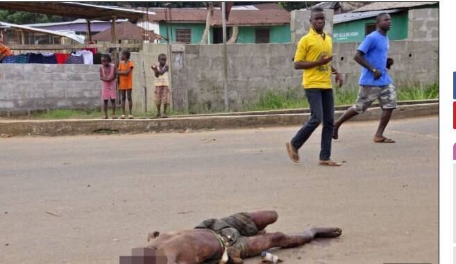 Familiares abandonam corpos nas ruas da Libéria