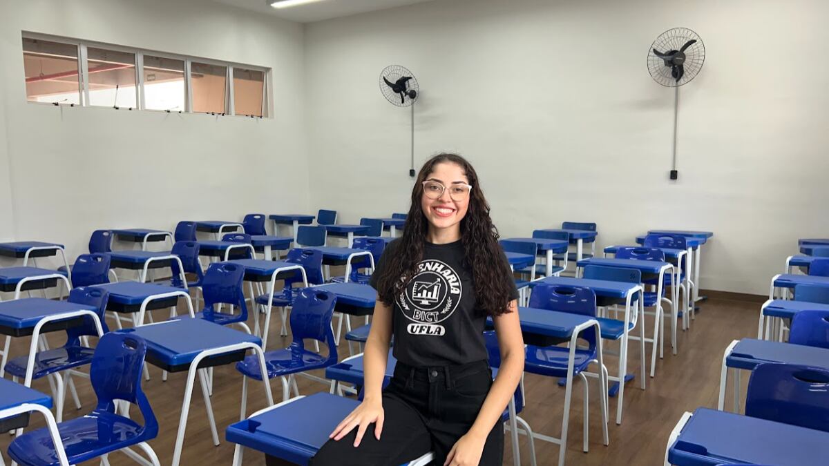 Isadora Rezende é a única aluna do curso de Engenharia de Produção na Universidade Federal de Lavras, em Minas Gerais