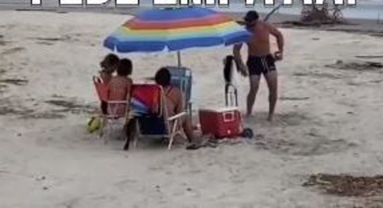 Homem que dança na praia após tragédia foi tema de post da prefeitura e viralizou
