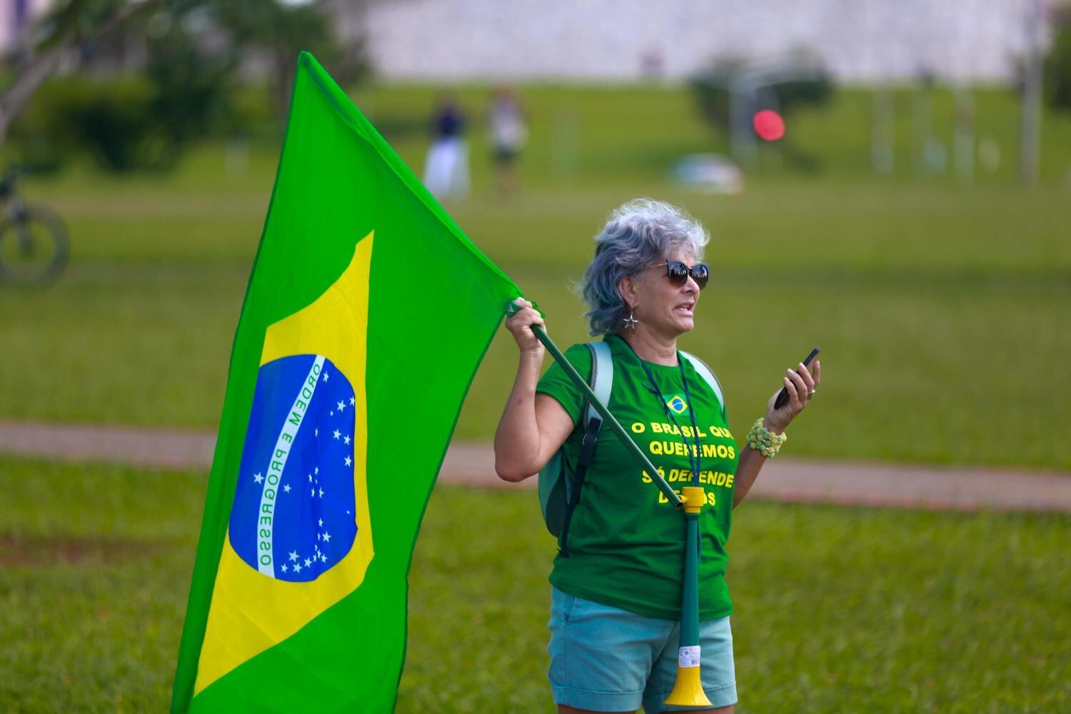 Embora algumas poucas pessoas estivessem sem máscaras, os organizadores do movimento por diversas vezes orientaram os manifestantes a usarem o equipamento de proteção.