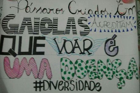 Material de campanha da Chapa da Diversidade