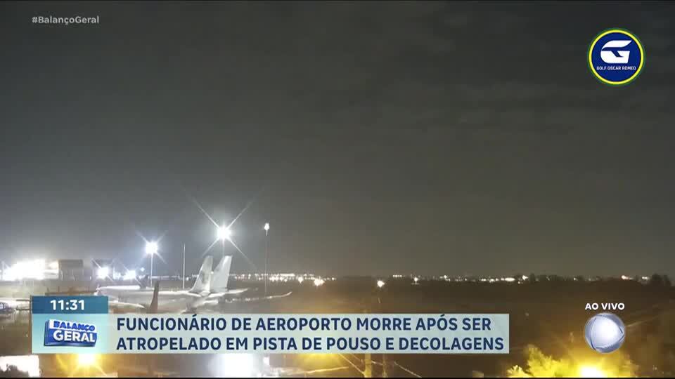 Funcionário de aeroporto morre após ser atropelado por caminhonete em pista de pouso e decolagens