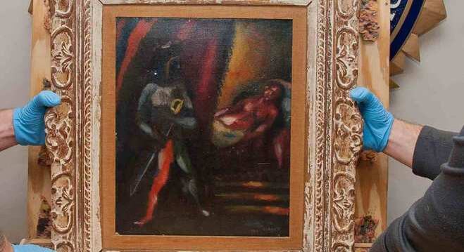 FBI recuperou o quadro 'Otelo e Desdêmona', do pintor russo Marc Chagall