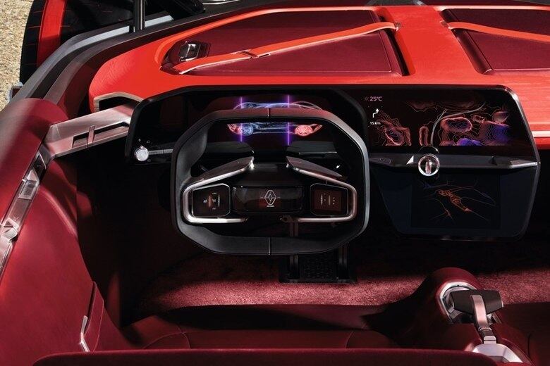 O maior destaque do Renault Trezor fica por conta da condução autônoma, além de outras tantas tecnologias oferecidas. Como uma enorme tela curvada de OLED Glass, contra qualquer tipo de arranhões