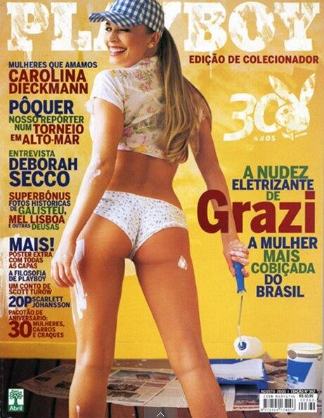 Com todo o sucesso que vem fazendo em Verdades Secretas, muitas vezes, nós nem lembramos que Grazi Massafera já participou do BBB. Pois é, e muito menos que a gata posou nua caracterizada de "pintora" para a Playboy em 2005. Para delírio do público, a atriz estará na edição comemorativa dos 40 anos da revista, que vai relançar os ensaios mais famosos. No entanto, de acordo com o jornal Agora S.Paulo de segunda-feira (10), Grazi tentou impedir, sem sucesso, a republicação do seu ensaio.

Veja outros participantes do reality que já tiraram a roupa 

Acesse o R7 Play e assista à programação da Record quando quiser
