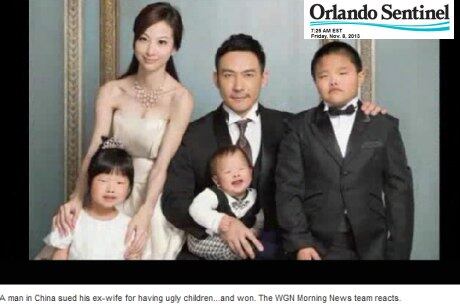 Para o chinês Jian Feng, ele jamais teria tido filhos tão "feios"