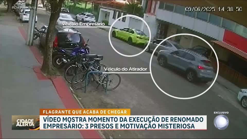 Exclusivo: vídeo mostra momento da execução de empresário no Espírito Santo