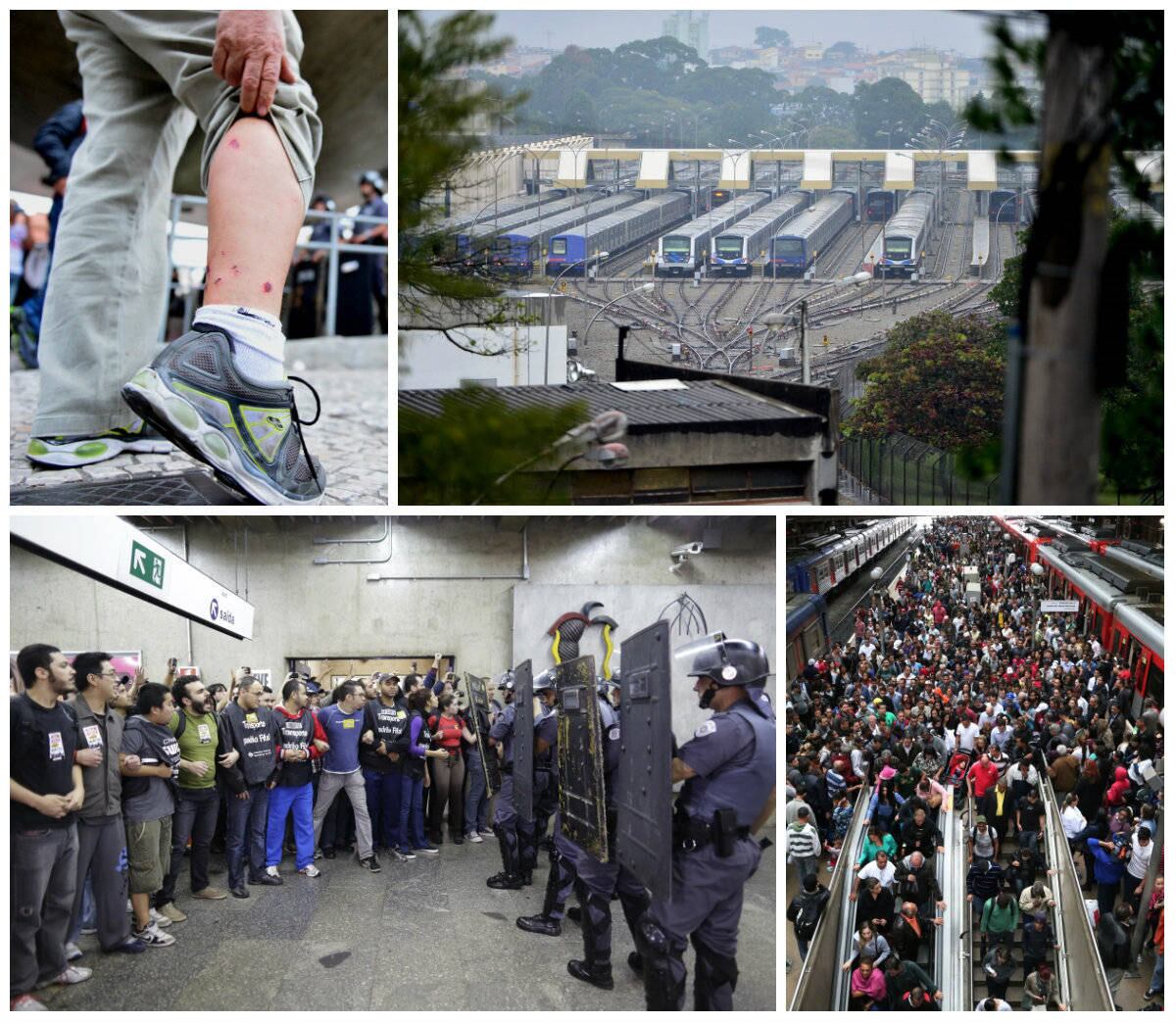 A greve dos metroviários entrou no segundo dia de paralisação, nesta sexta-feira (6). A exemplo de ontem, as linhas 1-Azul, 2-Verde e 3-Vermelha funcionam parcialmente nesta manhã. Linhas 4-Amarela e 5-Lilás operam normalmente, segundo o Metrô
