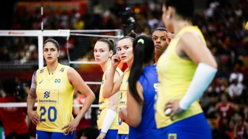 A seleção brasileira acabou eliminada do Mundial de Vôlei Feminino