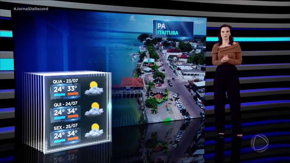 Veja a previsão do tempo para esta quarta (23)
