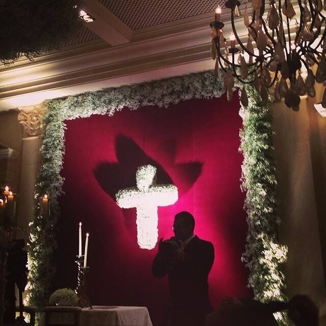 A cerimônia de casamento foi realizada pelo padre Valdemar