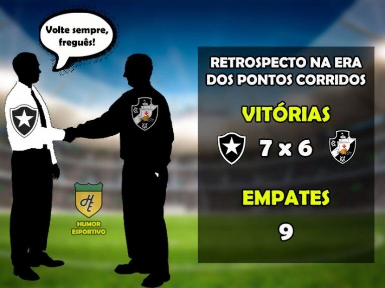 Botafogo x Vasco: o retrospecto na era dos pontos corridos do Brasileirão