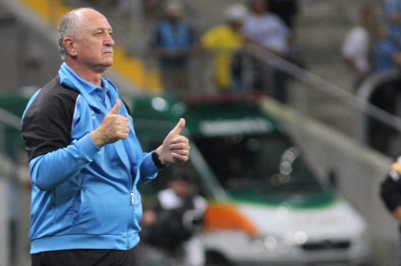 Luiz Felipe Scolari não revelou a escalação do Grêmio