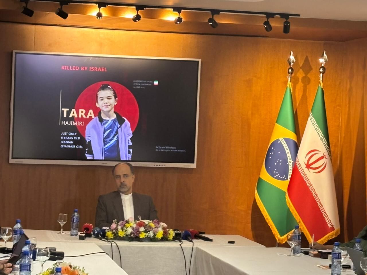 Abdollah Nekounam Ghadirli conversou com jornalistas em Brasília