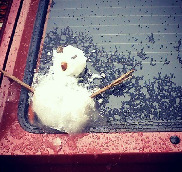 Tudo graças aos simpáticos bonecos de neve, que foram criados em todos os cantos do País
