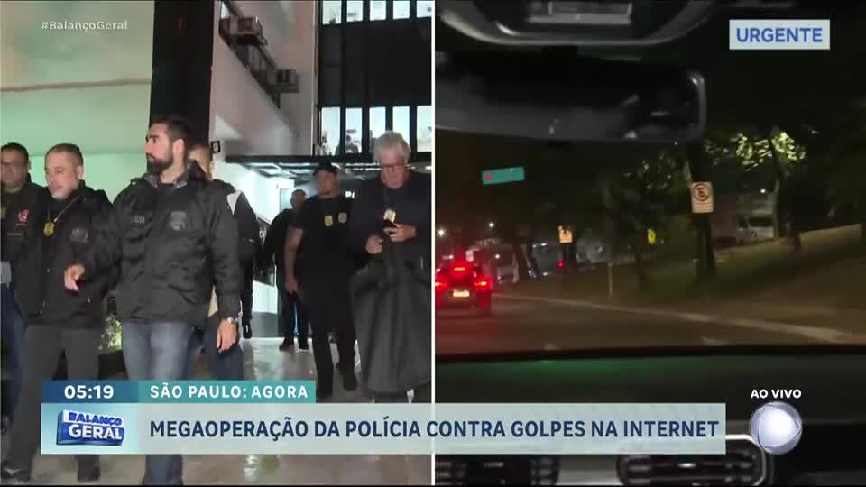 Polícia de SP realiza megaoperação contra golpes na internet