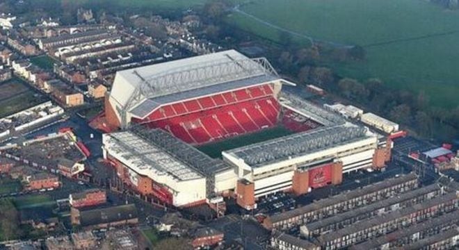 O estádio do Liverpool
