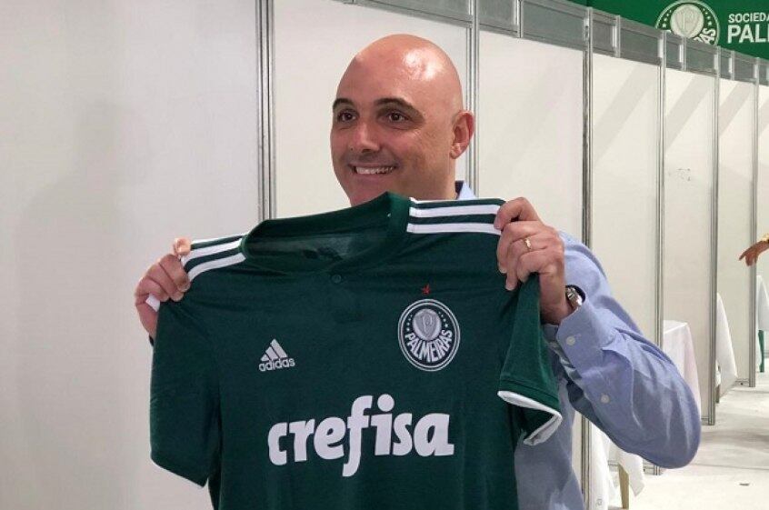 Maurício Galiotte foi reeleito neste sábado (24) presidente do Palmeiras