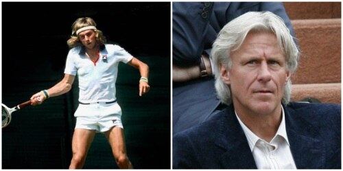 O sueco Björn Borg, de 58 anos, ganhou 11 Grand Slam e atuou entre 1973 e 1984. O tempo passou para o tenista, e os fios louros ficaram branquinhos, branquinhos...