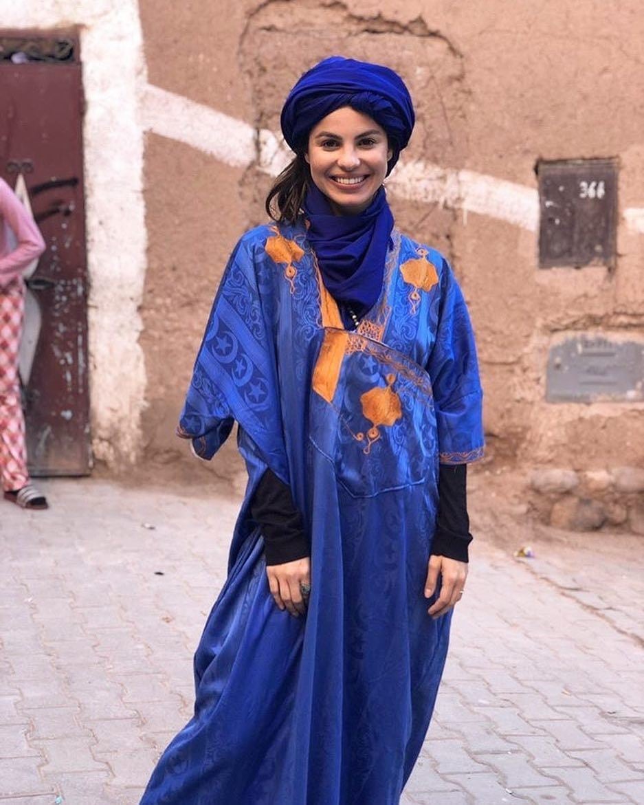 No Instagram, ela postou fotos da viagem ao Marrocos
