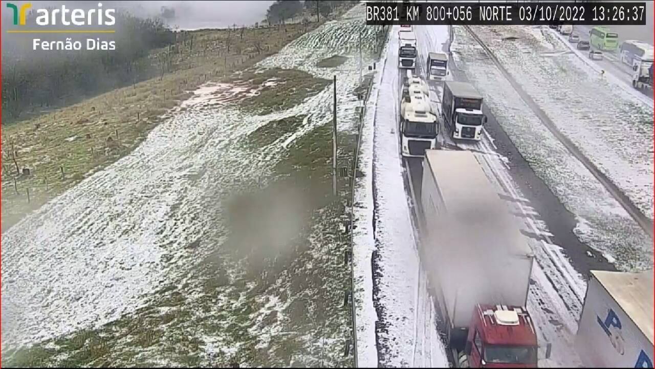 Circuitos de segurança registraram a tempestade