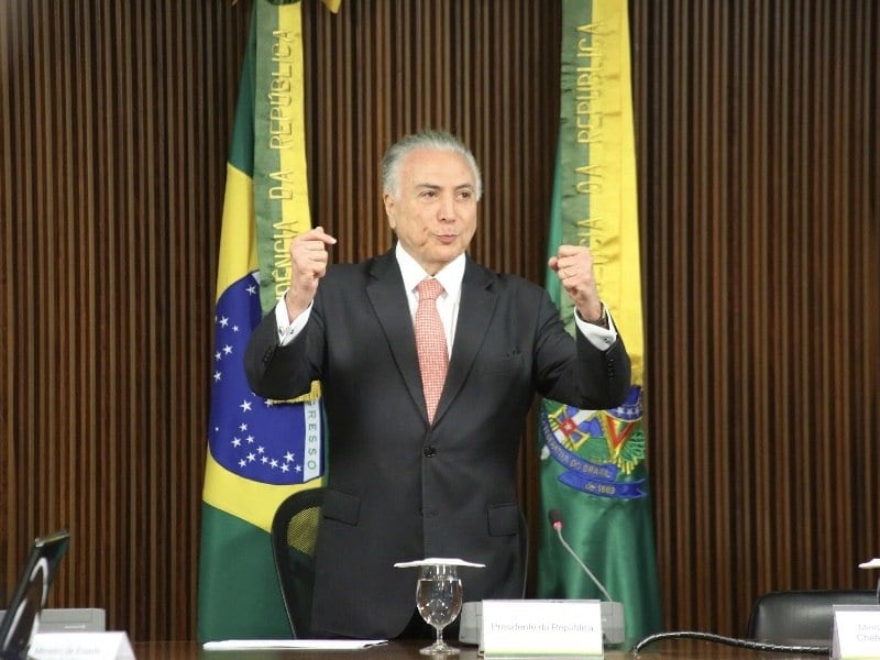 Temer se encontrou com Denarium nesta quarta