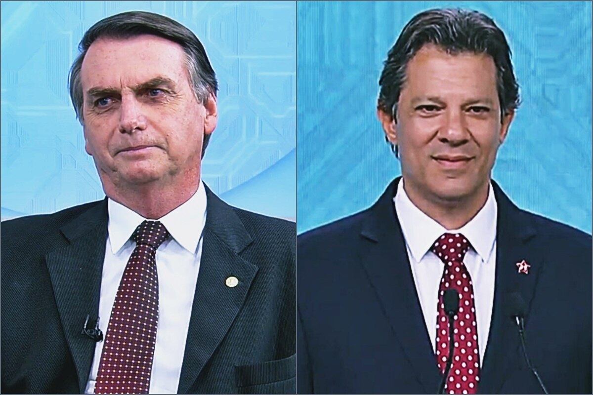 Jair Bolsonaro e Fernando Haddad disputam 2º turno