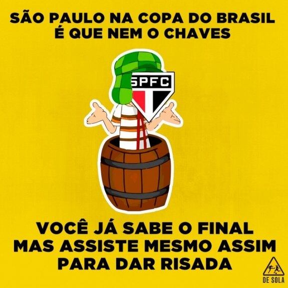 São Paulo é zoado após eliminação da Copa do Brasil para o Bahia