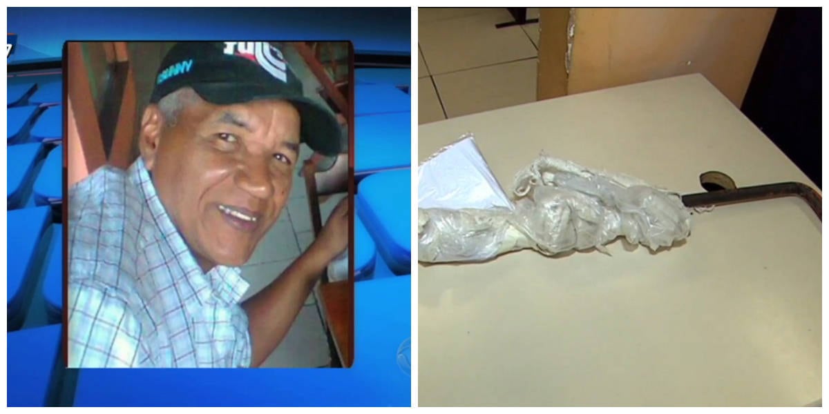 Além da barra de ferro, Waldemiro teria usado um cabo de vassoura no crime