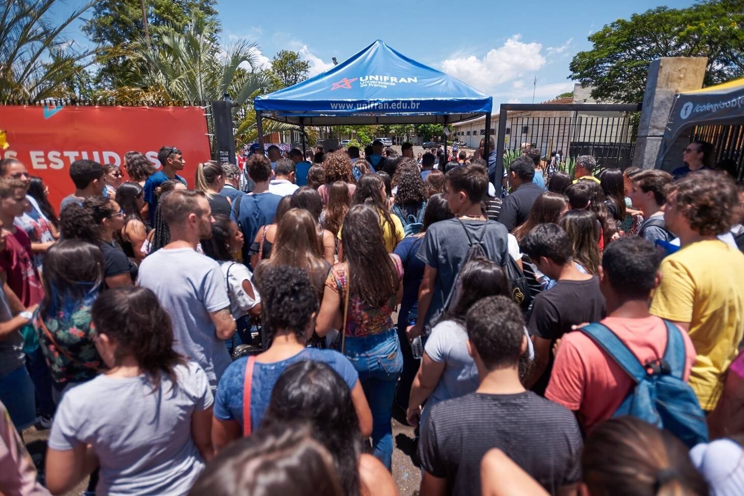 Local de prova na cidade de Franca (SP)