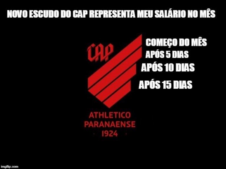 Internautas zoam novo escudo do Furacão