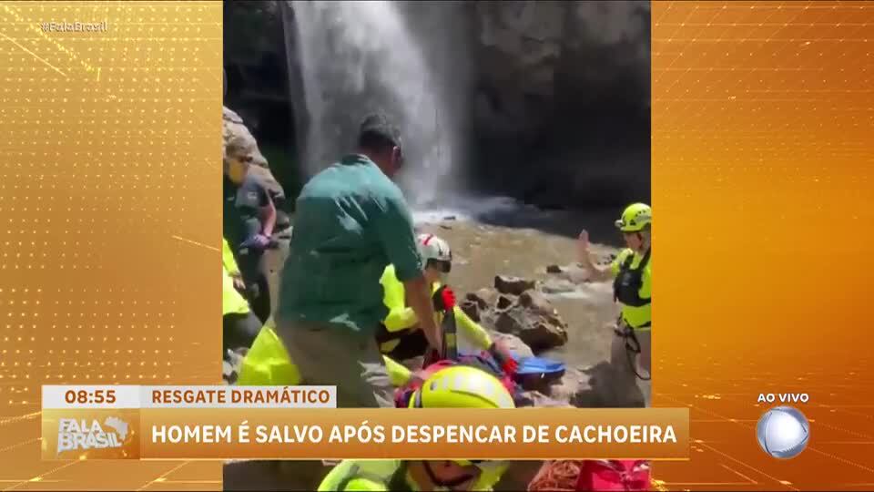 Homem de 65 anos é resgatado após cair de cachoeira em Utah, nos EUA