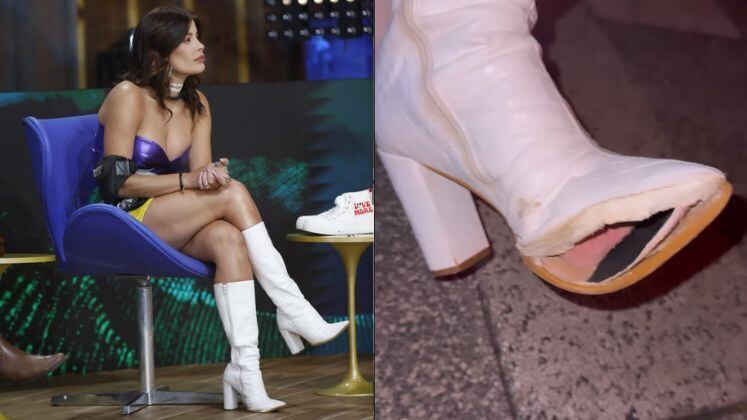 Jaque contou para o público que sua bota descolou na sola bem no dia da final. O objeto que a influenciadora recebeu da família foi um par de tênis da filha Bella, e ela fez graça dizendo que colocaria o calçado caso a bota descolasse inteira. De longe, Jaque conseguia disfarçar, mas nas redes sociais a campeã postou o resultado de uma noite de comemoração e pulos!