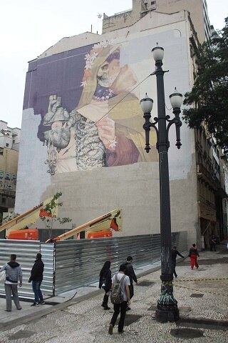 Grafite era exposto no centro