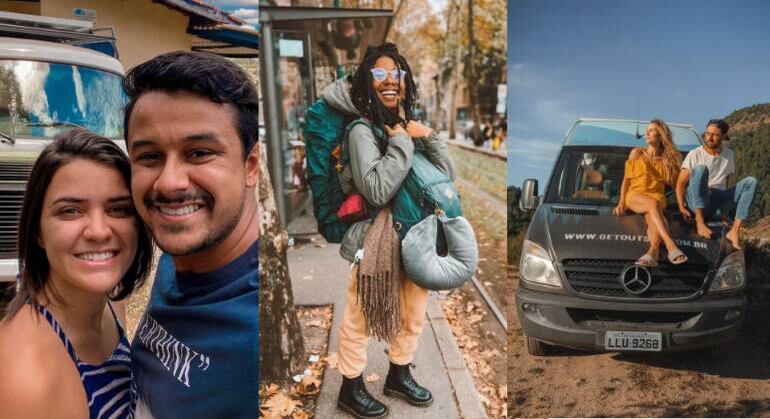 Lilian, Kaio, Sophia, Maria Eduarda e Alessandro vivem na estrada como nômades digitais